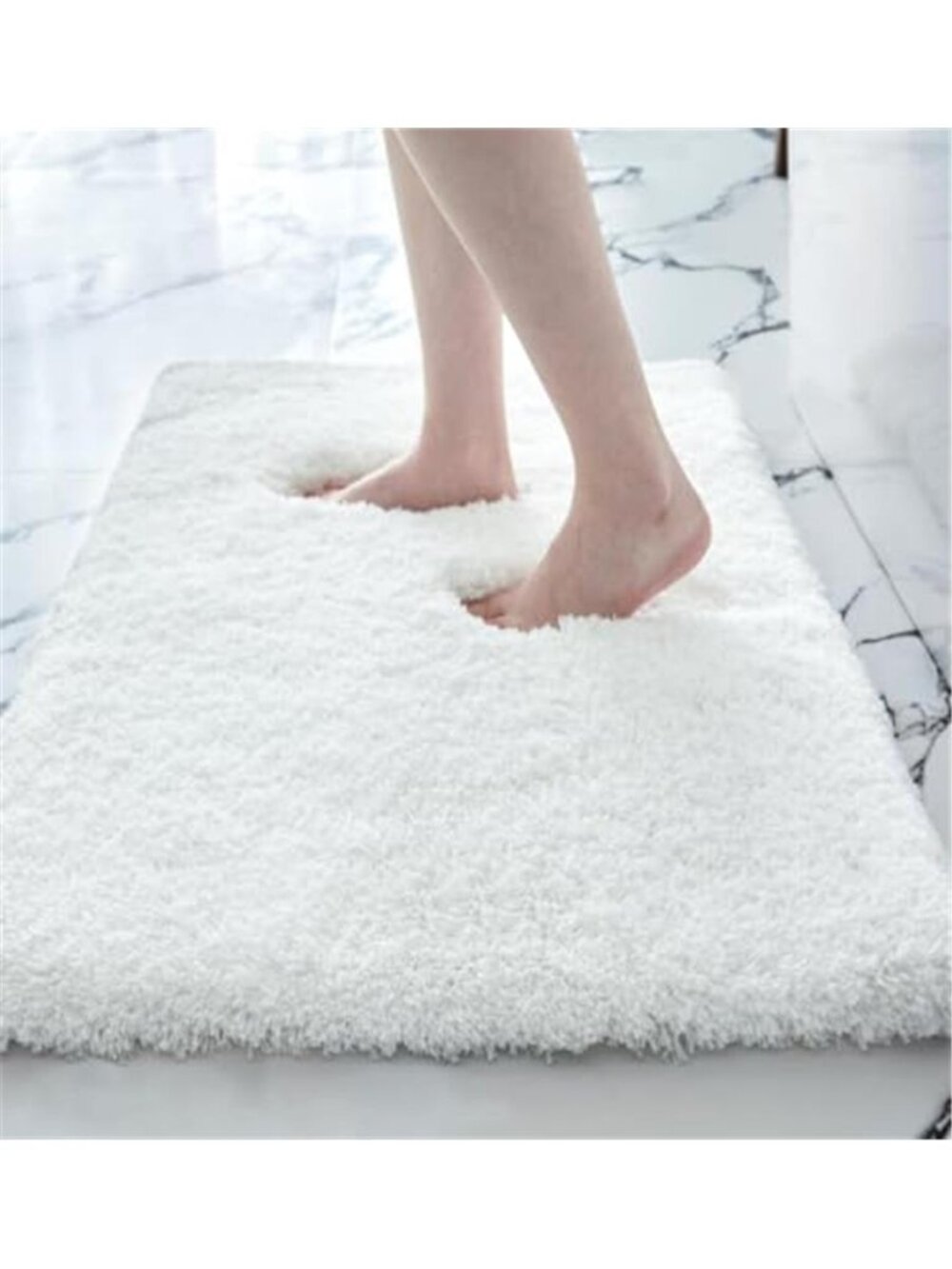 17 x 24 Bathroom Rug Extra Thick Plush Microfiber Bath Mat Absorbent Non Slip